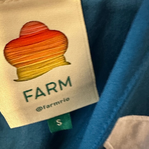 FARM Rio Blue and White Midi Dress - Picture 3 of 3